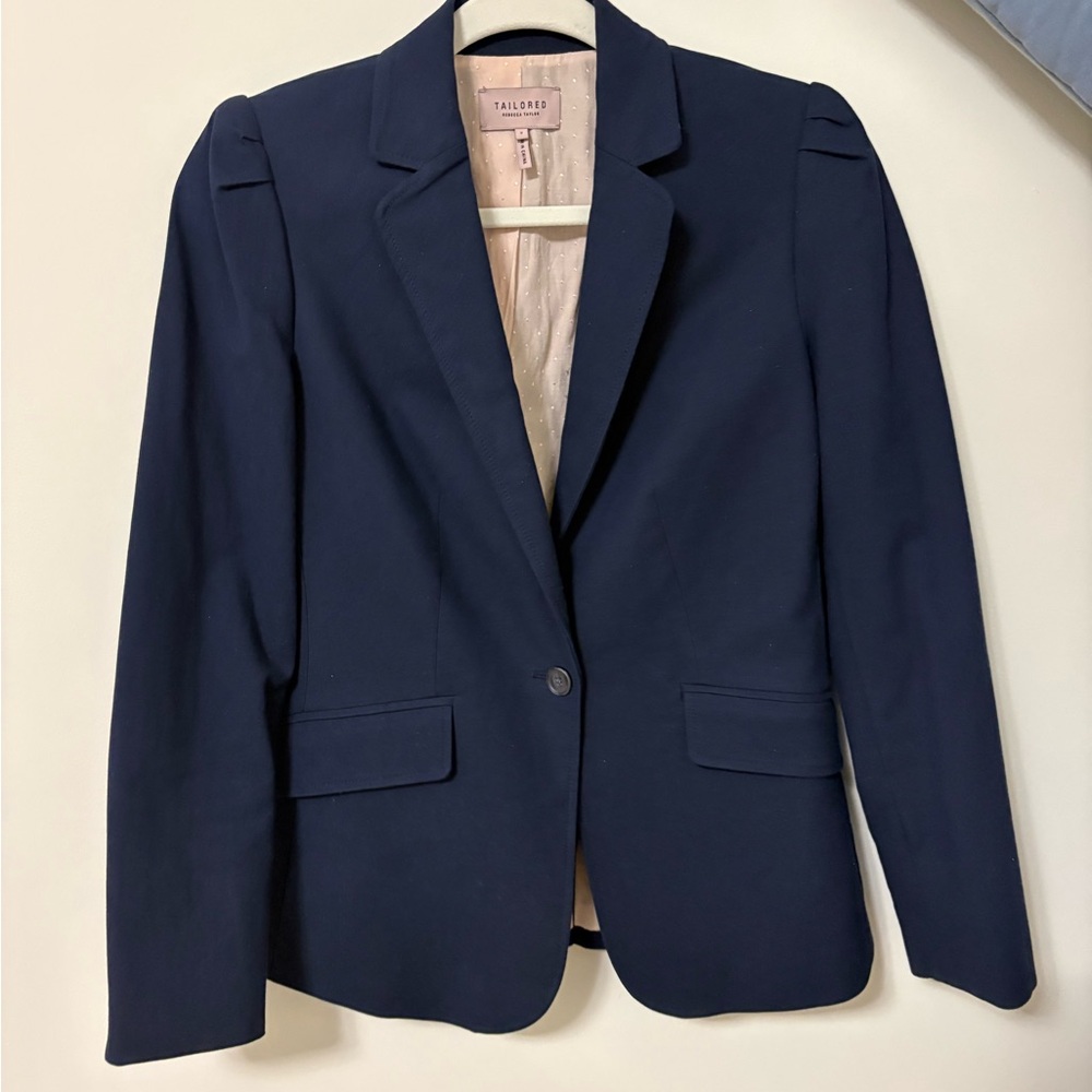 Rebecca Taylor Classic Navy Blazer - Picture 3 of 4